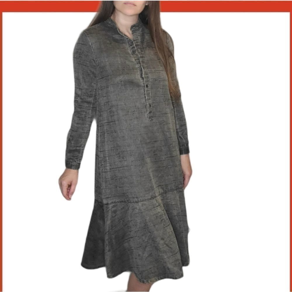 Crimson+Clover Front-button Shirt Dress - Picture 6 of 10